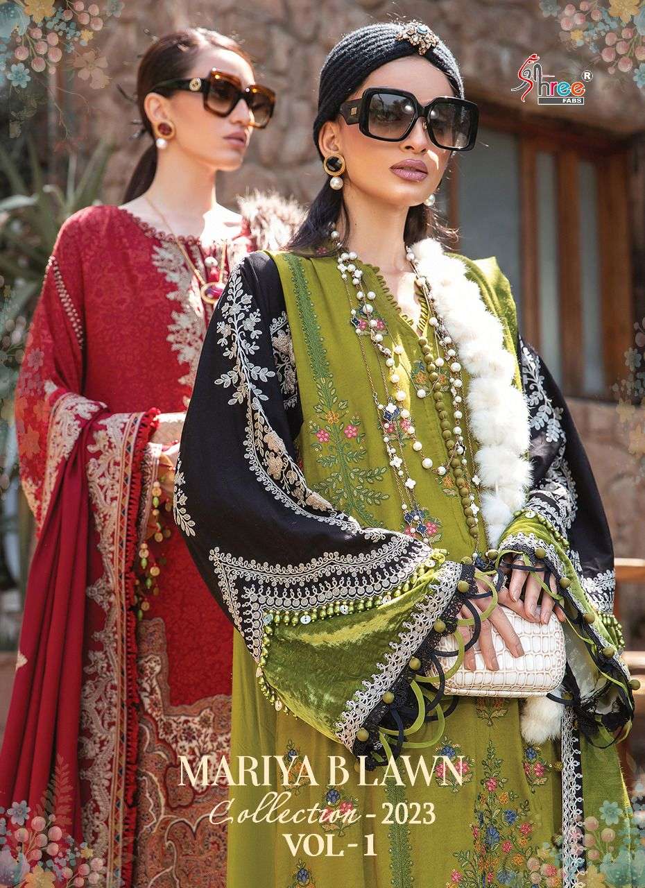 Shree fabs  MARIAB LAWN COLLECTION 2023 VOL-01
